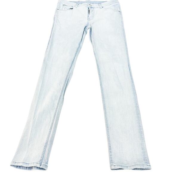 Cheap Monday Tight Pale Bllue Light Wash Skinny Denim Jeans Size 34 x 32 - Picture 2 of 9